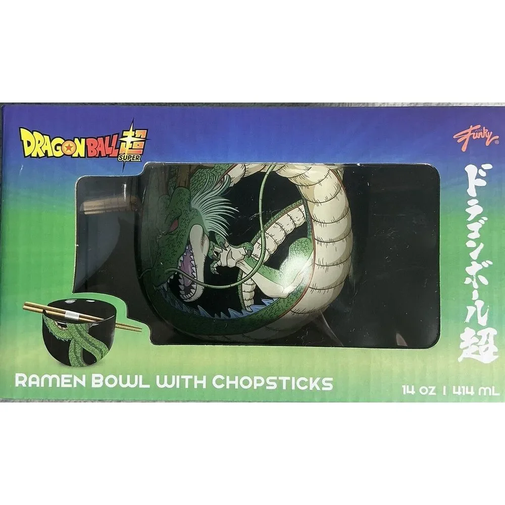 Funky Dragon Ball Super Shenron 14oz Ramen Bowl With‎ Chopsticks